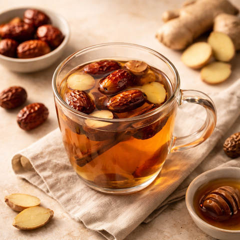 Juginger Tea Jujube Ginger Tea Recipe | Warm Herbal Infusion – Cushla Tea