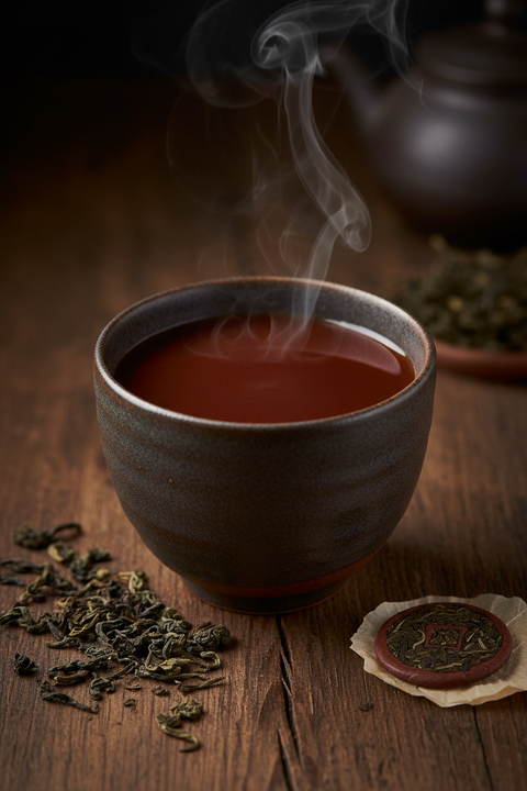 Silky Pu‑er Latte (Ripe Pu‑er)