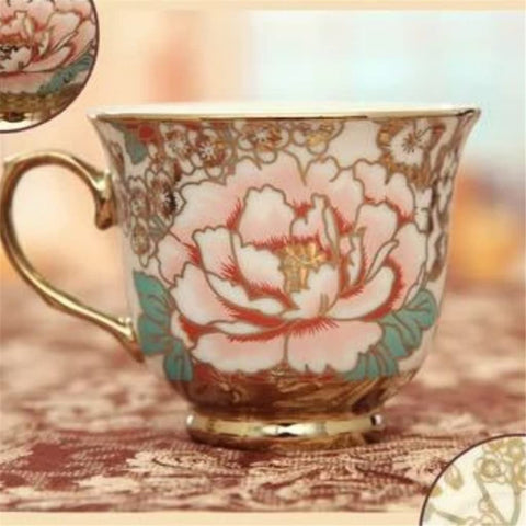 European Floral Bone China Tea Set