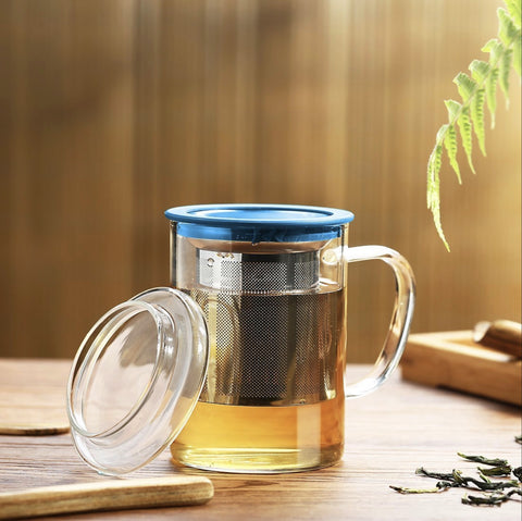 Tea Cup Infuser Mug With Stainless Steel Infuser - Add $30 Of Products & Use Code GLSMUG To Receive This Product For FREE