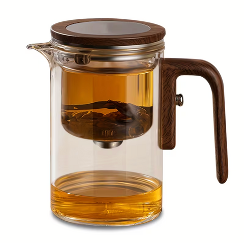 Glass Teapot with Removable Infuser & Magnetic Tea Strainer