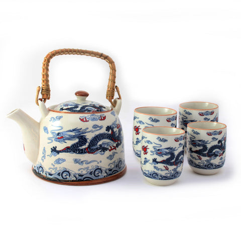 Chinese Dragon Teapot Set