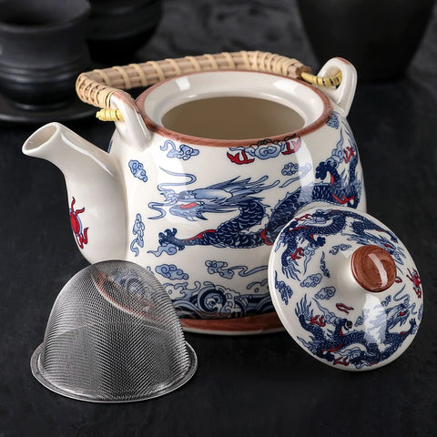 Chinese Dragon Teapot Set