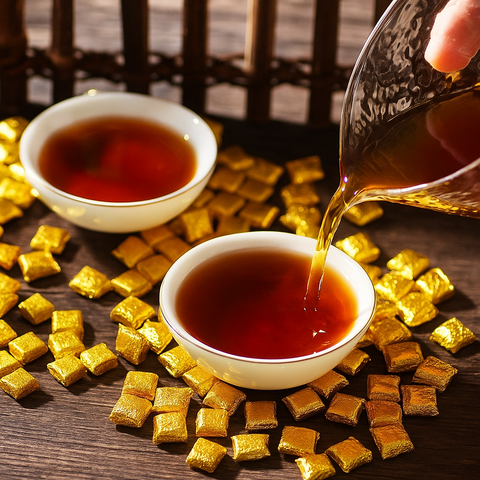 Ripe Puer Resin Shu Gold